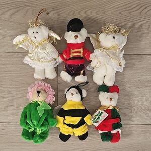 Vintage Ganz Wee Bear Village Collectible 5" Teddy Bear Lot Of‎ 6